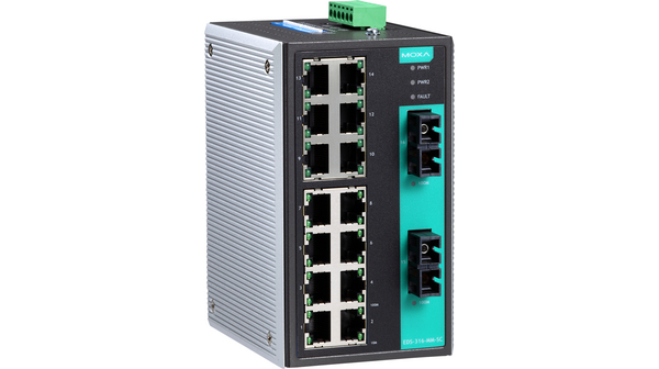 Ethernet Switch, RJ45 Ports 14, Fibre Ports 2SC, 100Mbps, Unmanaged